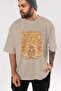 PORTGAS D. ACE Anime Beige Oversize T-Shirt - Men Women - 5