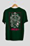 ATTACK ON TITANS Anime Back Printed Emerald Green Oversize t-shirt cotton Men Women - 2