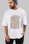 ONE PIECE (8) Anime Front Printed White Oversized t-shirt Men Women - 7