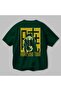 AKATSUKI OBITO NARUTO Anime Back Printed Emerald Green Oversize t-shirt cotton Men Women - 3