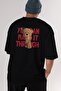 Teddy Bear You Can Make It Back Printed Black Men's Women's Crew Neck Oversize T-shirt