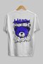 Happy Bear Back Printed White Oversize T-shirt Unisex Men's Women's Crew Neck - 2