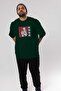 Sukuna Ryoumen 2 Anime Front Printed Emerald Green Oversized t-shirt for Men and Women - 7