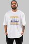 Liverpool Front Printed White Oversize T-shirt Unisex Men's Women's Crew Neck - 2