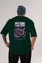 Boa Hancock Anime Back Printed Emerald Green Oversize t-shirt cotton Men Women