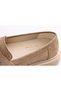 Women's Black Suede Loafer Casual Flat Sole Masculine Shoes - 5