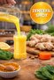 10-Pack Orange Cap Detox Ginger Vitamin Shot Bottle Plastic Health Bottle with Locking Cap 90 ml - 3