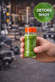10-Pack Orange Cap Detox Ginger Vitamin Shot Bottle Plastic Health Bottle with Locking Cap 90 ml - 4