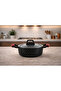 Obsidian 16 cm Cast Granite Leather N Pot Black Non-Stick - 2