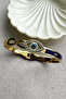 Steel 18 Cm Circumference Evil Eye Women's Handcuffs Gold Color Karamaz - 6