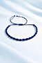 Spiral Macrame Bracelet Navy Blue Adjustable Unisex Braided Rope Bracelet with Elevator Buckle