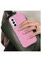 Samsung Galaxy S22 Compatible Case K Velvet Erasable Launch Case Pink - 2