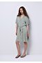 Regular Fit Women's Green Dress - 3