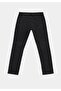 Regular Fit Mid Waist Narrow Leg Men's Black Jean Trousers - 8