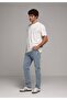 Straight Fit Men's Light Indigo Denim Jean Trousers - 3