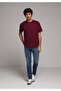 Comfort Fit Round Neck Plain Men's Purple Short Sleeve T-Shirt - 3