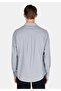 Relax Fit Shirt Neck Plain Men's Gray Long Sleeve Shirt - 2