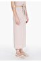 Slim Fit Straight Women's Beige Skirt - 4