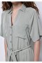 Regular Fit Women's Green Dress - 4