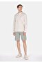 Relax Fit Shirt Neck Plain Men's Beige Long Sleeve Shirt - 3