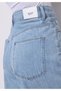 Loose Fit High Waist Straight Women's Indigo Jean Shorts - 5