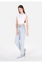 Straight Fit High Waist Straight Leg Women's Indigo Jean Trousers - 3
