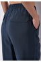 Regular Fit High Waist Straight Leg Women's Navy Blue Trousers - 5