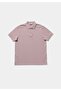 Regular Fit Polo Neck Plain Men's Pink Short Sleeve T-Shirt - 5