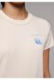 Slim Fit Round Neck Printed Women's Stone Short Sleeve T-Shirt - 4