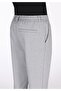 Slim Fit Mid Waist Long Leg Men's Gray Trousers - 6
