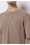 Comfort Fit Round Neck Plain Men's Gray Short Sleeve T-Shirt - 4