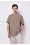 Comfort Fit Round Neck Plain Men's Gray Short Sleeve T-Shirt