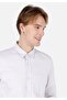Slim Fit Shirt Neck Pocketed Plain Men's Beige Long Sleeve Shirt - 4