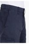 Regular Fit Pocketed Mid Waist Straight Men's Navy Blue Shorts - 5