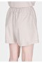 Regular Fit Mid Waist Straight Women's Stone Shorts - 6