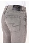 Slim Straight Men's Gray Jean Trousers - 6