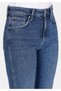 Slim Fit Mid Waist Narrow Leg Women's Indigo Jean Trousers - 5