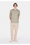 Comfort Fit Round Neck Plain Men's Green Short Sleeve T-Shirt - 3