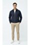 Men's Zip-Up Seasonal Jacket – Textured Shirt Collar - 6