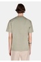 Comfort Fit Round Neck Plain Men's Green Short Sleeve T-Shirt - 2