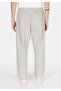 Relaxed Fit Mid Waist Wide-Leg Men's Green Trousers - 2