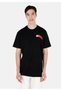 Printed Regular Fit Crew Neck Black Men's Short Sleeve T-Shirt