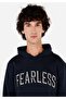 سويت شيرت رجالي باللون الأزرق الداكن من Regular Fit Summer مطبوع - 4