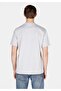 Comfort Fit Round Neck Plain Men's Printed Gray Short Sleeve T-Shirt - 2