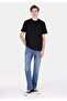 Comfort Fit Round Neck Plain Men's Black Short Sleeve T-Shirt - 3