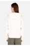 Regular Fit Hooded Women's Ecru Sweatshirt - 2
