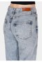 Regular Fit High Waist Wide Leg Women's Denim Jean Trousers - 6