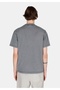 Comfort Fit Round Neck Plain Men's Anthracite Short Sleeve T-Shirt - 2