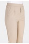 Regular Fit Low Waist Straight Leg Women's Mink Trousers - 5