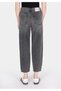 Balloon Fit High Waist Narrow Leg Women's Black Jean Trousers - 2